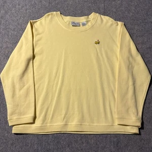 Maglione Masters Collection donna grande giallo Augusta ricamato golf crew - Foto 1 di 6