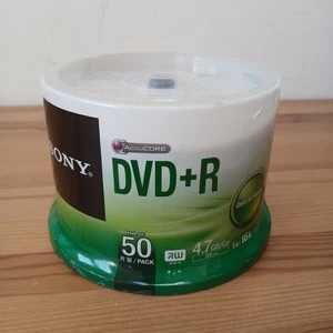 50 x Sony DVD+R 4.7GB / 120min Disc Spindle NEW Recordable Discs 16x Speed - Picture 1 of 5