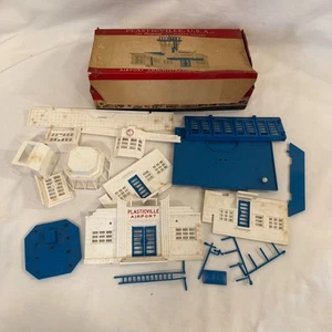 PLASTICVILLE Airport Administration Building & Diner Kit w/ Boxes -Pieces - Fair - Picture 1 of 20