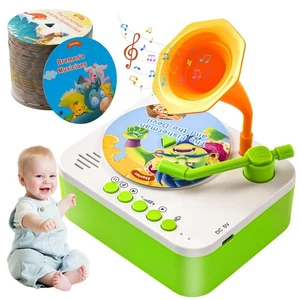 Kids Phonograph Toddler Record Player， with 96 Learning Cards, Early Educatio... - Picture 1 of 7