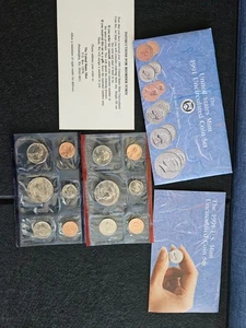 1991 Mint Uncirculated Set 10 Coins original packaging with COA - Picture 1 of 2