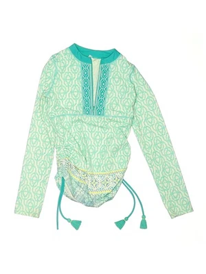 Traje de baño verde de una pieza Cabana Life para niñas 7 Foto 1 de 2