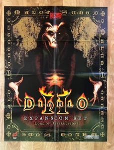 Blizzard DIABLO 2 Expansion Set Lord of Destruction Promo Poster 2001 Videogame - Picture 1 of 4