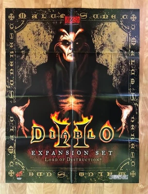 Blizzard DIABLO 2 Expansion Set Lord of Destruction Promo Poster 2001 Videogame - Image 1 of 4