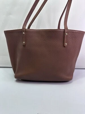 GiGi New York Shoulder Tote Bag Purse Camel Tan Pebbled - Image 1 of 4