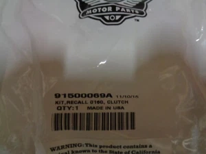 NOS Harley Davidson Kit Recall 0160 Clutch Master Cylinder Rebuild 91500069A - Bild 1 von 2