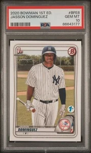 Bowman 2020 primera edición Jasson Dominguez novato #BFE-8 - PSA 10 - Yankees - Imagen 1 de 2