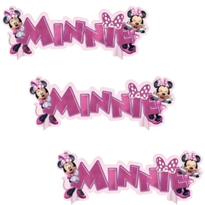 Minnie Mouse Birthday Party Centerpieces Set of 3 Table Decorations - Picture 1 of 2