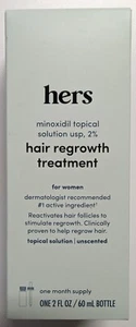 hers Minoxidil Topical Solution usp 2% WOMEN Hair Regrowth Treatment Exp 06/25 - Picture 1 of 4