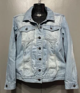 Jennifer Lopez Jeansjacke Button Down Damen Größe M Blau Denim Light Wash - Bild 1 von 7