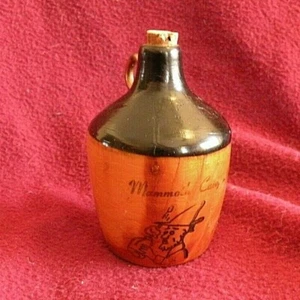 Vintage Souvenir Wooden Mini 3.5" Brown Mammoth Cave Ky. Jug - Picture 1 of 2