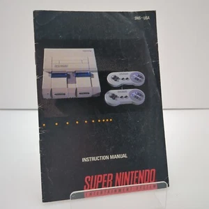 Super Nintendo SNES Console System Original Instruction Manual Booklet - Picture 1 of 12