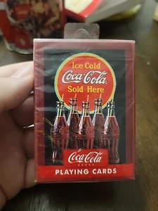Sealed Vintage Coca-Cola Brand Playing Cards Deck- US Playing Card Company - Picture 1 of 4