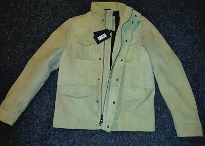 Tommy Hilfiger Europe Men's Size 50 Goat Suede Tailored Field Jacket Brand New  - Image 1 of 4