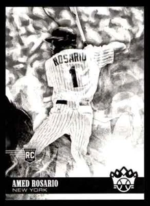 Tarjeta de novato 2018 Diamond Kings Amed Rosario Black & White Variaton #116 Mets - Imagen 1 de 1