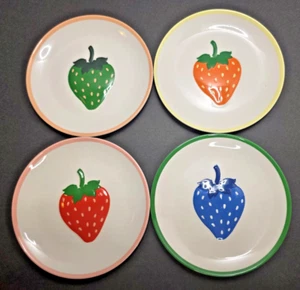 Kate Spade New York x Target 4 piece Strawberry Melamine 6" Plate Set - Picture 1 of 11