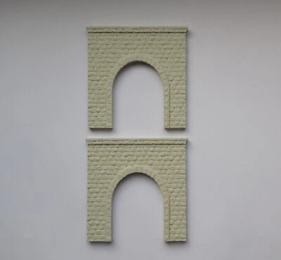 N 2 entrées de tunnel voie simple ferroviaire 1/160 décor train maquette 56