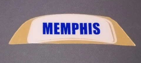 Memphis Football Helmet Schutt rear bumper decal Full Size Helmet Cover