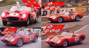 Décal Ferrari 250 TR Le Mans 1960 1:32 1:43 1:24 1:18 décalcomanies
