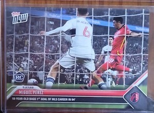 Topps Now MLS #121 2023 Miguel Perez (Rookie Card) St Louis City SC