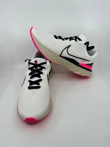 Nike React Infinity Run FK 3 White Hyper Pink Mens Size 12 Black DH5392-101 - Picture 1 of 5