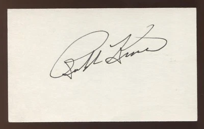 Ralph Kiner Signed 3x5 Index Card Vintage Autographed Baseball Signature - Image 1 of 2
