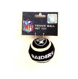 Brand NEW - NFL Licensed Oakland Raiders Pet Dog Tennis Ball Toy - Lot of 2 - Picture 1 of 1