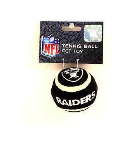 Brand NEW -  NFL Licensed Oakland Raiders Pet Dog Tennis Ball Toy - Lot of 2 Cover