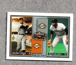 #D /1000 2002 Fleer Fall Classic RIVAL FACTIONS WILLIE McCOVEY - ORLANDO CEPEDA - Bild 1 von 2