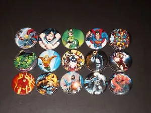 Superhelden Buttons/ Pins 15er Set Set B - Bild 1 von 2