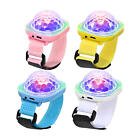 Sound Activated LED Stage Disco Ball Light Chargeable USB Bracelet For Party 