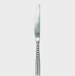 Coltello Fortessa LUCCA SFACCETTATO 18/10 Look Martellato Acciaio Inox - Durevole 9,9" - Foto 1 di 5