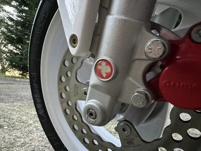 2x Logo Paioli Malaguti Adesivo Resina Sticker Forcella Fork Sospensioni Scooter - Immagine 1 di 4