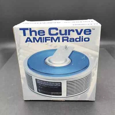 Vintage The Curve Battery Operated AM FM Radio Round Sound Retro Stylish Antenna - Image 1 of 4