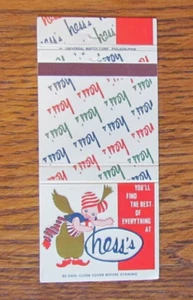DEPARTMENT STORE MATCHBOOK MATCHCOVER: HESS'S (ALLENTOWN, PENNSYLVANIA) -C23 - Picture 1 of 1