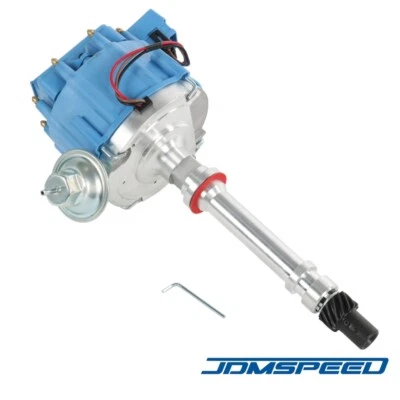  HEI Distributor Drive 65K Coil Blue Cap For Chevy SBC 283-350 BBC 454 D33100BU - Image 1 of 4