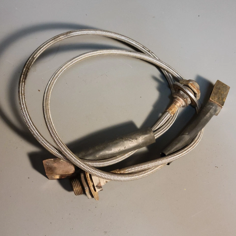 Front Stainless Steel Extended Brake Lines Used For 71-78 GM K20/10 26 inch long - Image 1 of 4