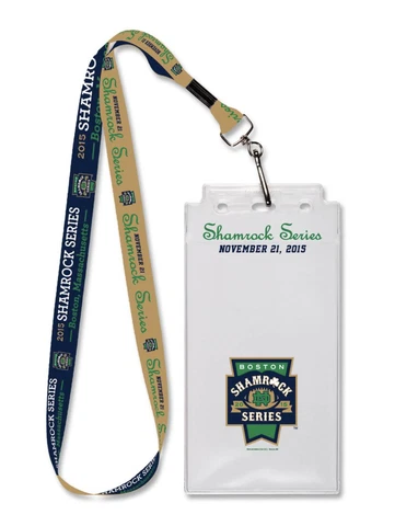 2015 SHAMROCK SERIES LANYARD TICKET HOLDER FENWAY PARK NOTRE DAME BOSTON COLLEGE Cover