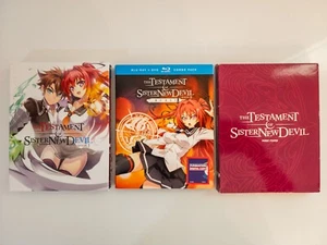 The Testament of Sister New Devil Season & 2 Blu-Ray DVD & Fabric Poster RARE - Imagen 1 de 14