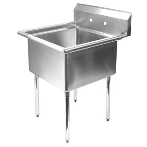Stainless Steel Commercial Kitchen Utility Sink - 30" wide - Picture 1 of 7