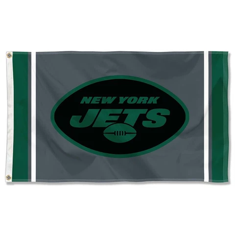 3x5 Feet New York Jets Black Sideline 3x5 Banner Flag Cover