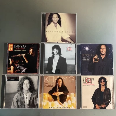 Kenny G 7 LOT: Breathless, Silhouette, Greatest Hits, Miracles, Duotones, Wishes - Image 1 of 4