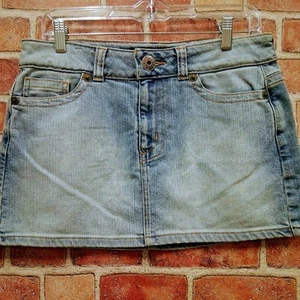 Vintage GUESS Damen Minirock Blau Denim Größe 29 - Bild 1 von 8