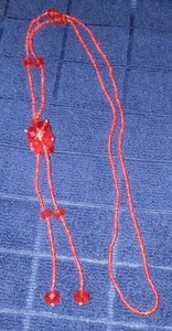 18- 1/4th " INCH BLOOD RED SPARKLING CRYSTALS N NECKLACE "BRAND NEW" !!! ๐๐๐ - Picture 1 of 7