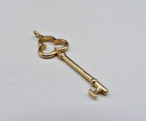 Tiffany and Co 750 Oro Amarillo Colgante Trébol Llave - Imagen 1 de 5