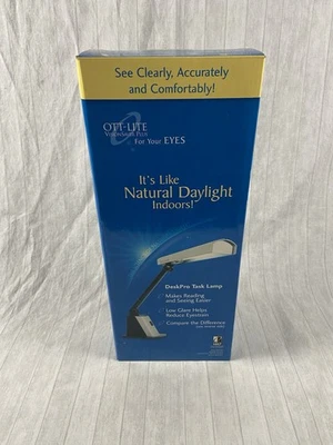 Lámpara OttLite DeskPro 13W NUEVA luz artesanal ajustable cuello con bisagras J11R31 Foto 1 de 4