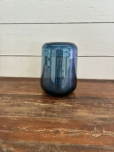 Blenko Shiny glass pill vase. Handblown - Picture 1 of 6