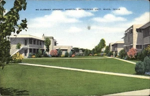 Waco TX Texas McCloskey General Hospital Retraining c1930-50s Vintage Postcard - Picture 1 of 2
