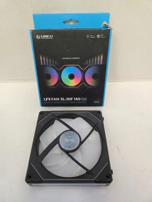UNTESTED - FAN ONLY - Lian Li Uni Fan SL-INF 140 - Black - Image 1 of 4