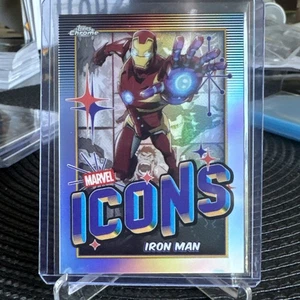 2025 Topps Chrome Marvel - IRON MAN - Rifrattore Marvel Icons #MI-7 - Foto 1 di 2